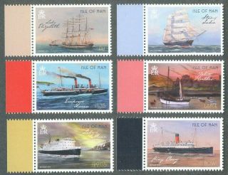 Isle Of Man - Maritime History - Ships Paintings - Art Mnh Set 2019