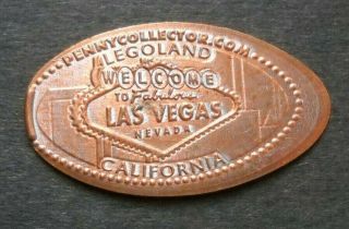 Legoland Elongated Penny California Usa Cent Las Vegas Sign Souvenir Coin