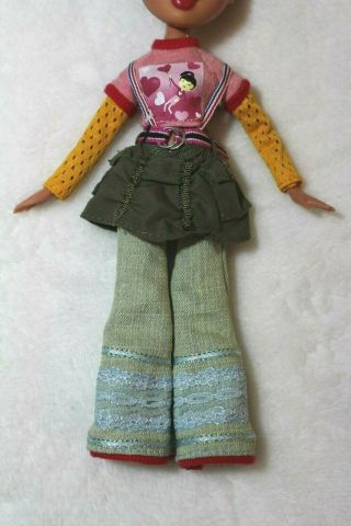 Bratz Barbie Doll Outfit Top Suspender Jeans Belt Yasmin Sasha Cloe