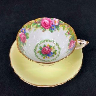 1940s Paragon England Tapestry Rose Yellow Cup Saucer S5770/5
