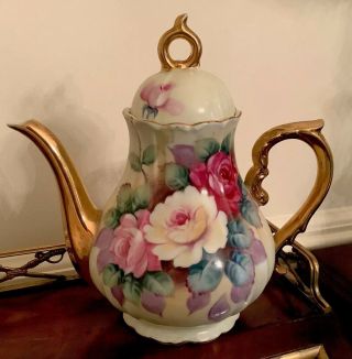 Vintage Norcrest Fine China Hand Painted Teapot