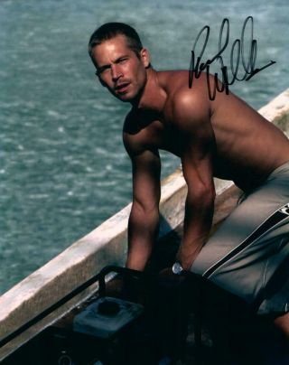 Paul Walker Signed 8x10 Photo Picture Autographed And