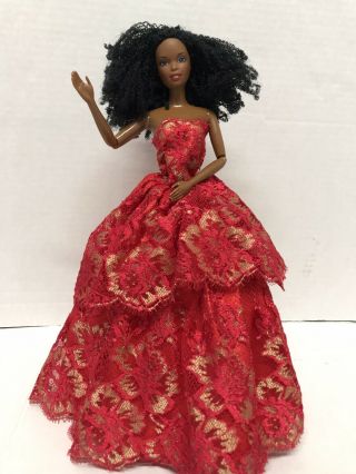 Barbie African American Curly Hair With Gala Dress Mattel 1991