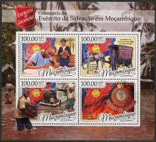 Mozambique 2016 Cenenial Of The Salvation Army In Mozambique Sheet Nh