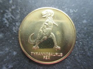 Brass Dinosaur Coin Tyrannosaurus Rex