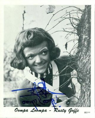 Rusty Goffe (willy Wonka & The Chocolate Factory) Signed 8x10 Photo In - Person