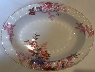 Spode Copeland Chelsea Garden China Oval Serving Dish Bowl 9 - 3/4”