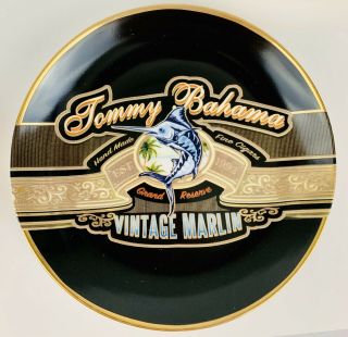 Tommy Bahama Cigar Band Barrel Blend Plates Set Of 4 Collectible Gift 3