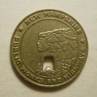 Hampshire Public & Highways (turnpike) Transit Token - Nh720a