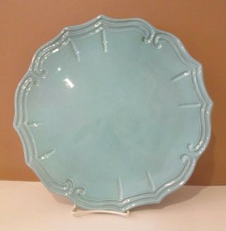 Vietri Incanto Aqua - Baroque - Service Plate / Charger - 13 1/2 " 0711d