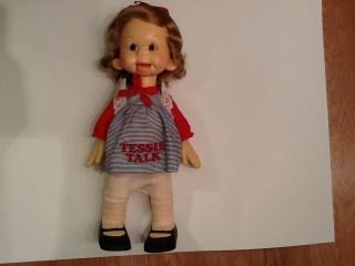 Vtg 1974 Horsman Ventriloquist Tessie Talk Doll