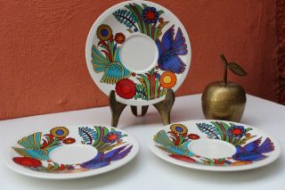 Villeroy & Boch,  Vintage Set Of 3 Plates And A Cup,  Acapulco