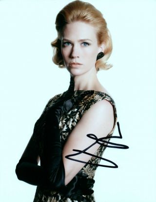 January Jones Actress Hand Signed 8x10 Autographed Sexy Photo Proof 10