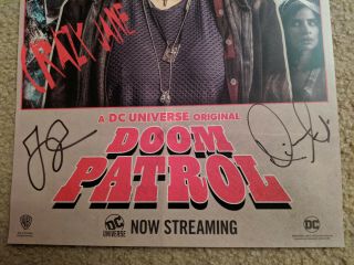 SDCC 2019 Exclusive Diane Guerrero Autographed Doom Patrol Crazy Jane Poster 3
