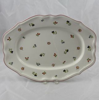 Villeroy & Boch Petite Fleur Large Oval Serving Platter 17 " With Tags