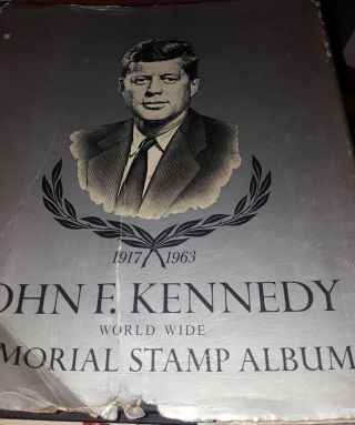John F.  Kennedy Memorial Stamp Album,  Minkus,  1964,