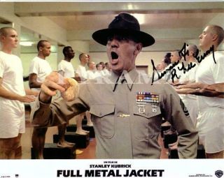 R Lee Ermey Autographed Signed 8x10 Photo W/ Certificate Of Authenticity