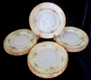 Vintage Noritake Oradell Bread & Butter Plates - Set Of 10 - 6.  25 In - 588