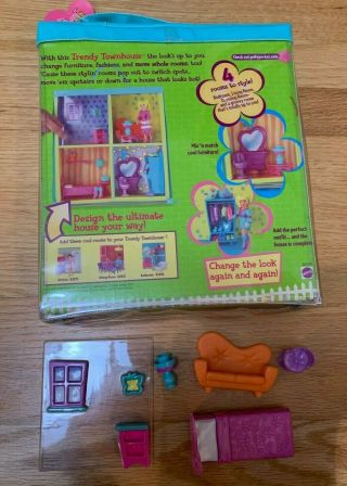 Polly Pocket Trendy Townhouse with Polly Accessories,  2002 2