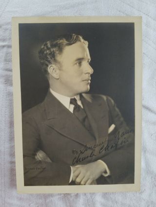 Charlie Chaplin Signed Photo