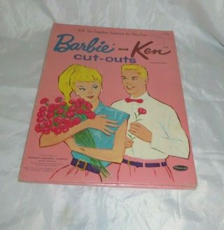 Vintage 1962 Barbie & Ken Paper Dolls & Clothing,  Whitman Publishing