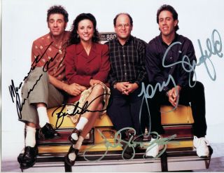 Seinfeld Tv Show Stars - =4= - Hand Signed Autographed Photo With