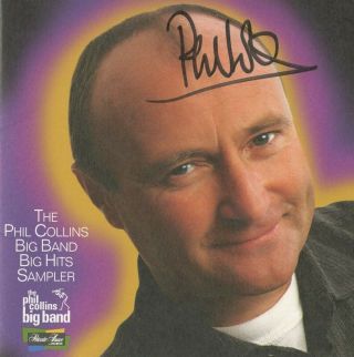 Phil Collins Of Genesis Signed Cd Sampler Promo