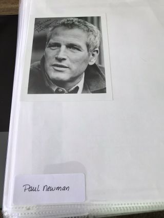 Autograph Signed Paul Newman Autographed Glossy Photo Actor B&w
