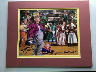 Wizard Of Oz Munchkin Mickey Carroll Signed 3/9/03 Autographed 8x10 Photo Matted