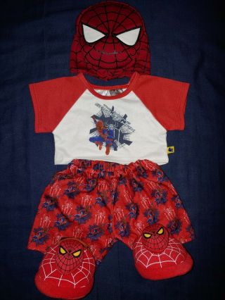 Build A Bear Babw Outfit Clothes Spiderman Mask Shoes Slippers T Shirt Shirts
