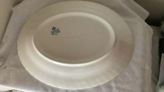 Vintage Sheffield Bone White USA Swirl Pattern Large Platter (Retired) 2