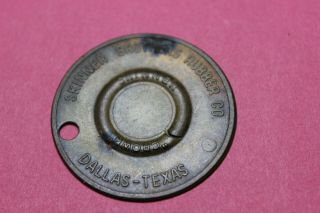 Token - Medal - Skinner Brothers Rubber Co.  - Dallas,  Texas
