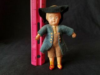 Vintage Toy - Explorer Hard Plastic Boy With Cute Handmade Clothes,  One Of A Kind