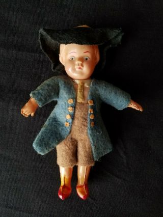 Vintage Toy - Explorer Hard Plastic Boy with Cute Handmade Clothes,  One of a Kind 2