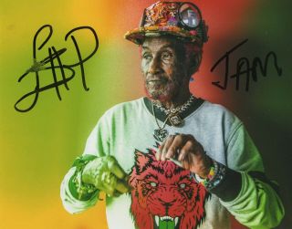 Lee Scratch Perry Real Hand Signed Photo 3 Bob Marley Wailers Producer