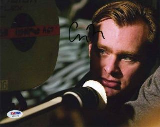 Christopher Nolan Dark Knight Autographed Signed 8x10 Photo Authentic Psa/dna