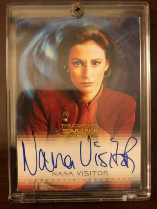 2003 Star Trek Deep Space Nine Nana Visitor Colonel Kira Nerys A5 Autograph Card