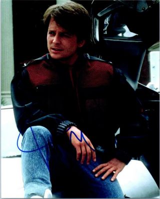 Michael J Fox Back To The Future Autographed 8x10 Photo Signed Picture,