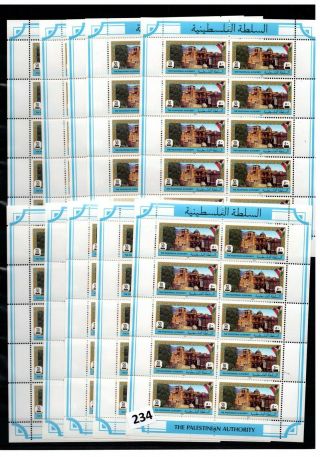 10x Palestine - Mnh - Architecture - Flags - Currency - 100 Stamps - 1994