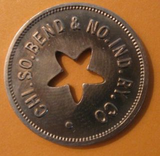 South Bend Indiana In860b Transit Token - Chicago/southbend & Northern Indiana Ry