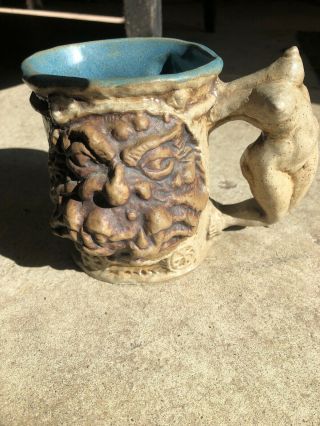 Vtg Unique Jim Rumph Erotic " The Headless Maiden Tankard " Signed/dated 1971