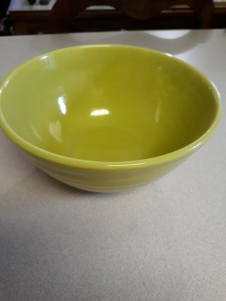 Vintage Bauer Ringware Bowl Chartreuse 18