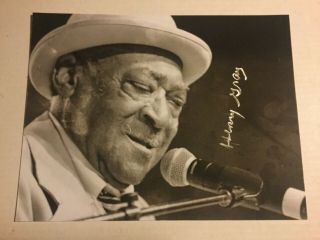 Blues Pianist Henry Gray Signed 8x10 B&w Photo - From Chicago Bluesfest