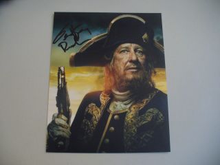 Geoffrey Rush (hector Barbossa) Pirates Of The Caribbean Hand Signed 8x10,  1