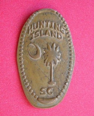 Hunting Island State Park Elongated Penny Sc Usa Cent Palmetto Souvenir Coin