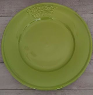 (2) Mason Craft & More Green 11 1/4 " Dinner Plates Home Decor