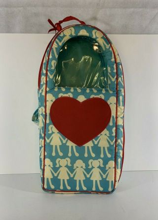 Battat Our Generation 18 " Doll Carrier Travel Case Backpack Blue Heart Backpack