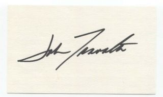 John Travolta Signed 3x5 Index Card Autographed Vintage Signature