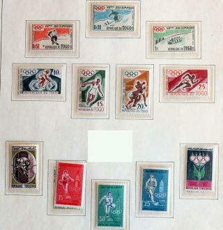 AFRICA 1960 OLYMPICS,  Cpl XF MNH Sets,  Sports Ghana Congo Belge Urundi Togo, 3