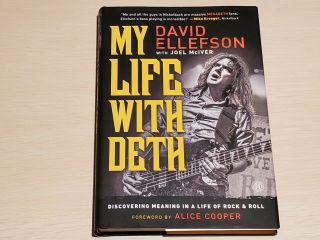 Autographed Signed Book My Life With Deth By David Ellefson Megadeth Bassist
